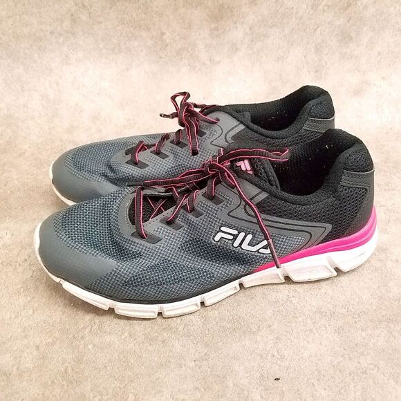 FILA Womens  5RW00526-059 Size 10 Gray PinkTextileLace Up Atlethic Running Shoes - Picture 5 of 10